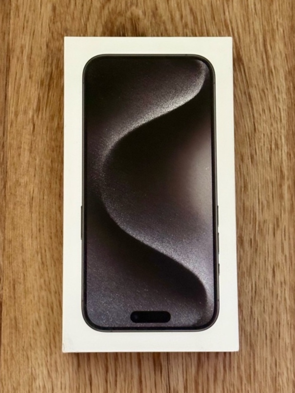 Apple iPhone 15 Pro Black Titanium Box 128GB– Empty Box Only